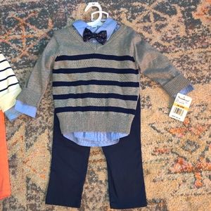 Boys 4 peice fall/ winter outfit with bowtie, dress clothes
